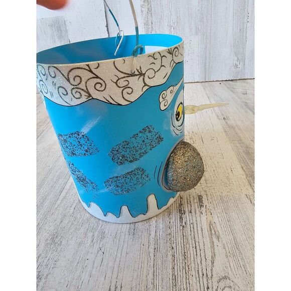 Unique snowman scary Xmas basket decor glitter home decor - Picture 5 of 8